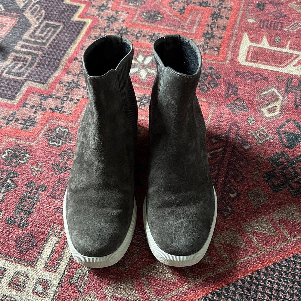 Women’s Vince Black Suede Ankle Sneakers